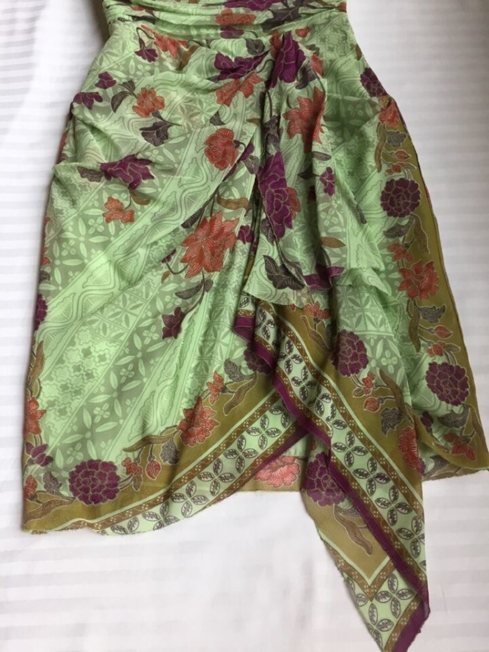 NICOLE MILLER Silk DRESS Size: 4 (SMALL) NWT 100% Silk Paisley Lined - Picture 4 of 12